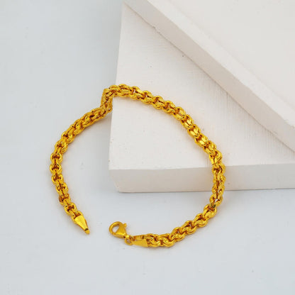 14K Yellow Gold Guverse Chain Unisex Bracelet