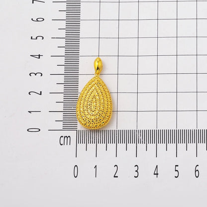 14K Yellow Gold Teardrop Pendant