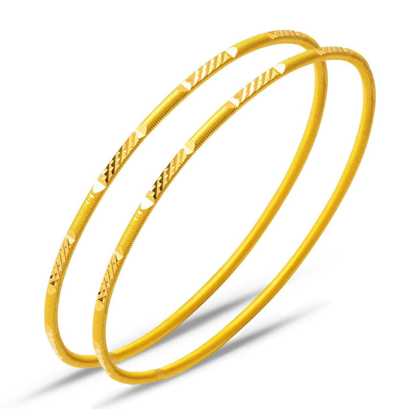 22K Yellow Gold Ajda Star Investment Bangle