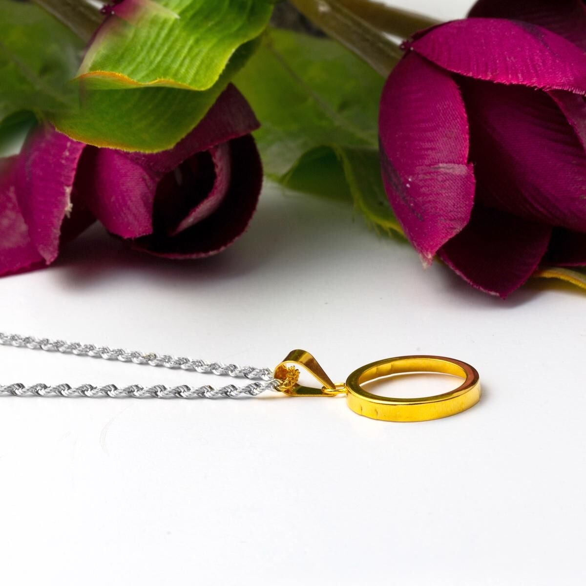14K Yellow Gold Quarter Coin Attachable Bezel Pendant