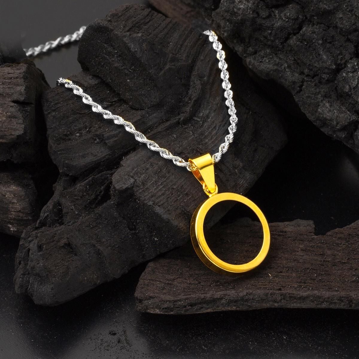 14K Yellow Gold Quarter Coin Attachable Bezel Pendant
