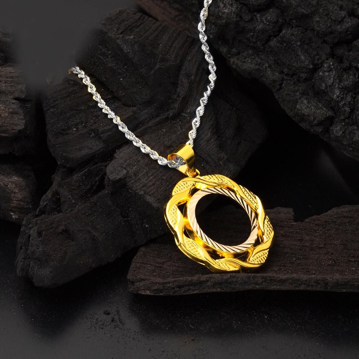 14K Yellow Gold Quarter Coin Attachable Pendant