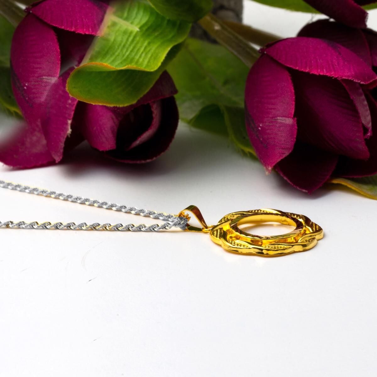 14K Yellow Gold Quarter Coin Attachable Pendant