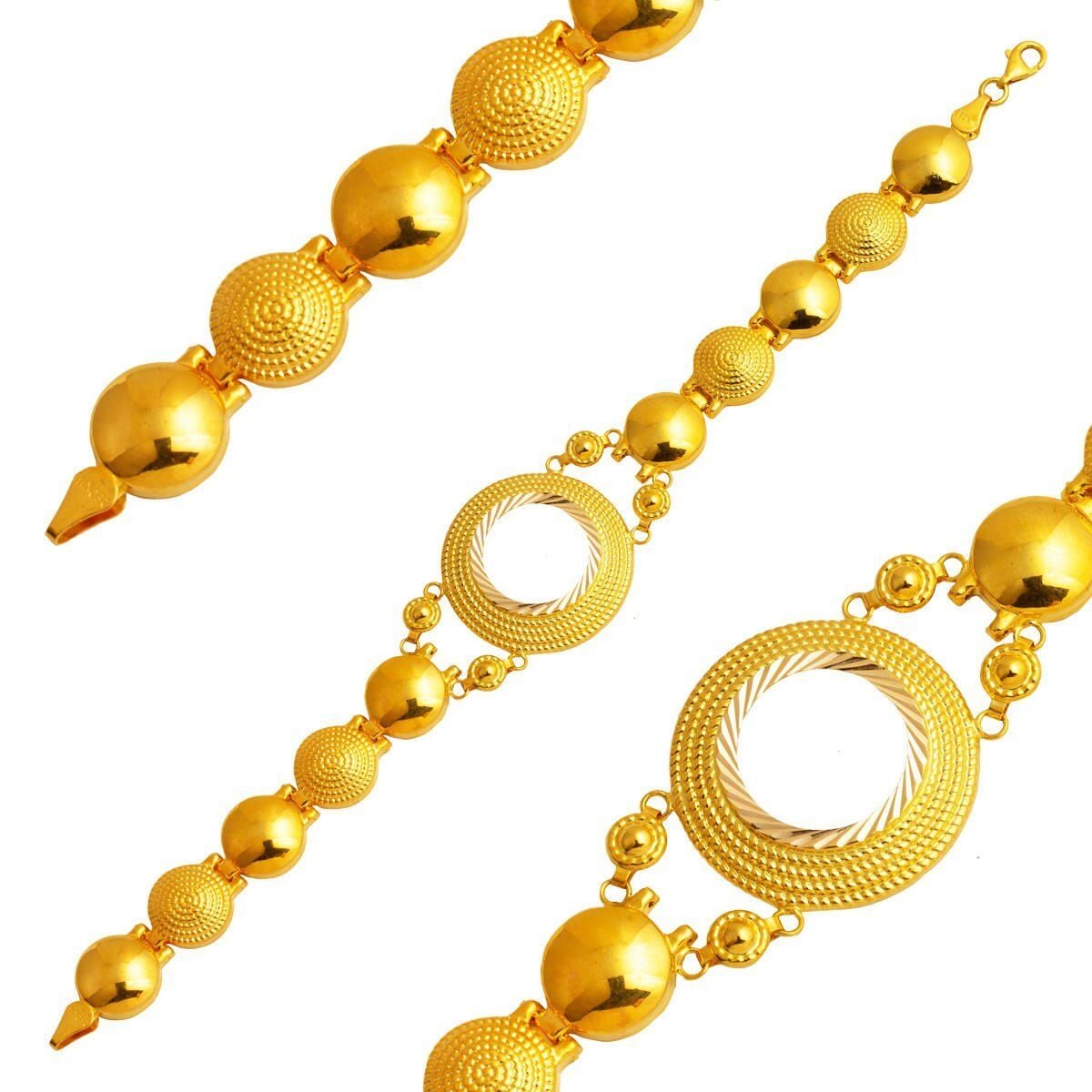14K Yellow Gold Quarter Coin Holder Bracelet