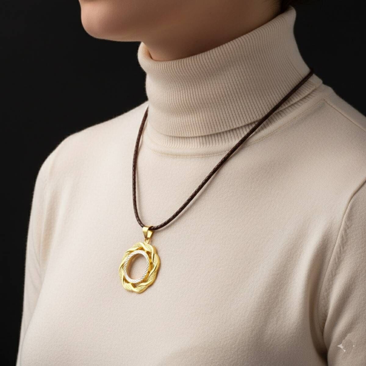 14K Yellow Gold Quarter Coin Attachable Pendant