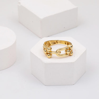 14K Yellow Gold Designer Inspired Women's Ring