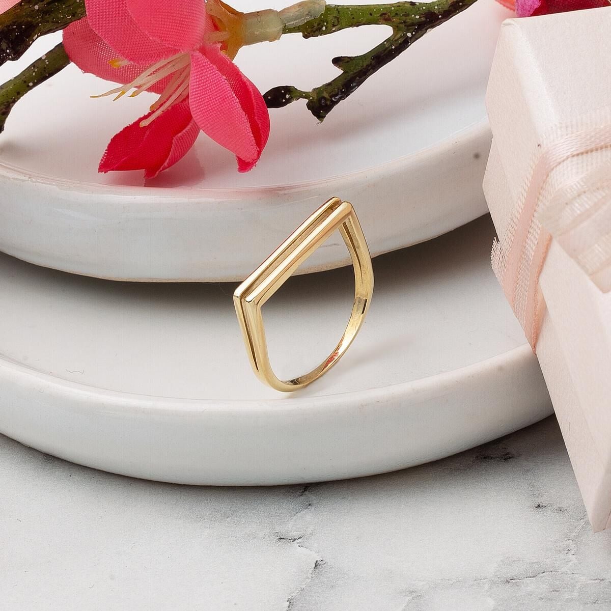 14K Yellow Gold Charisma Pinky Ring