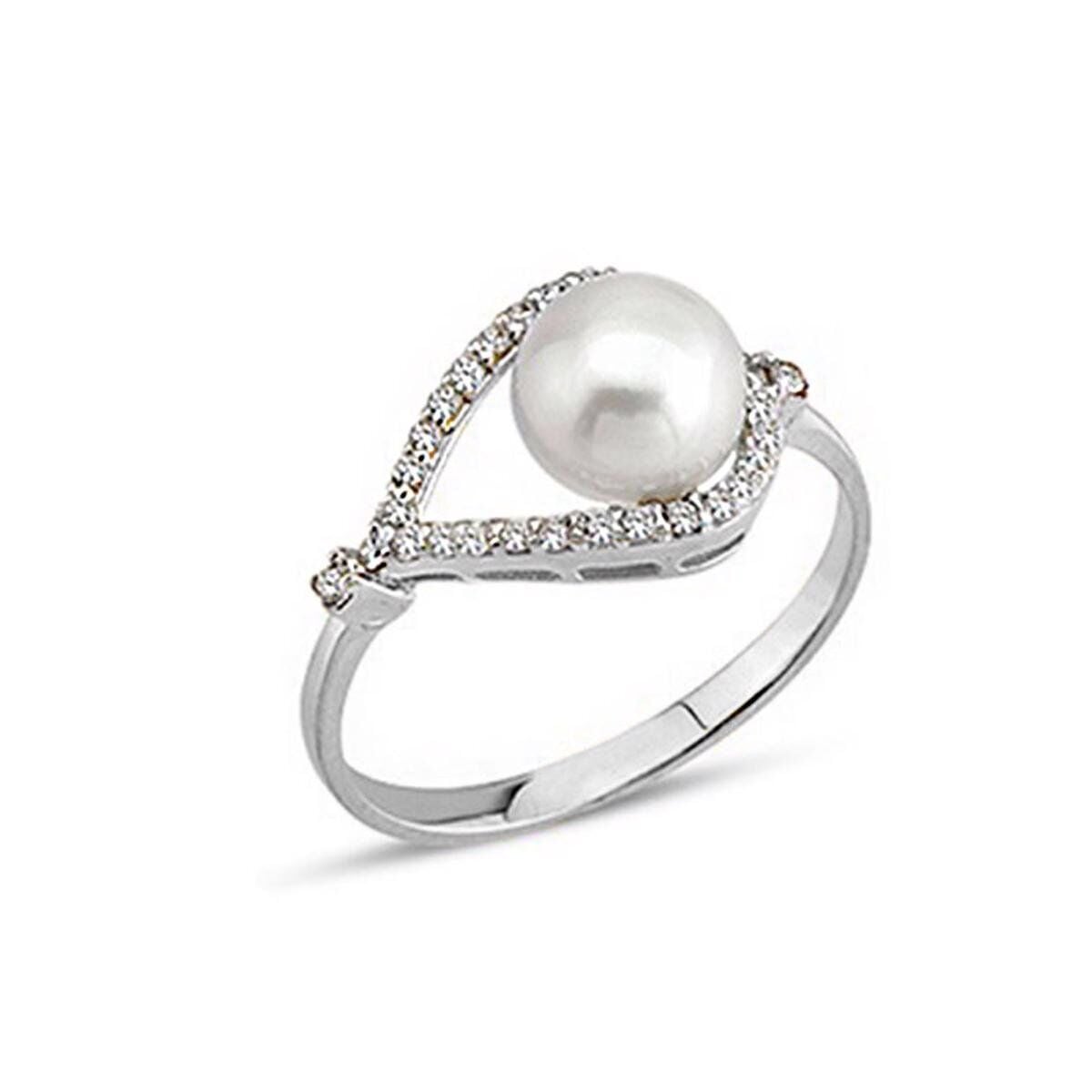 14K White Gold Chiara Bridal Pearl Set