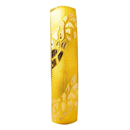 22K Yellow Gold Flower Patterned Investment Bangle
