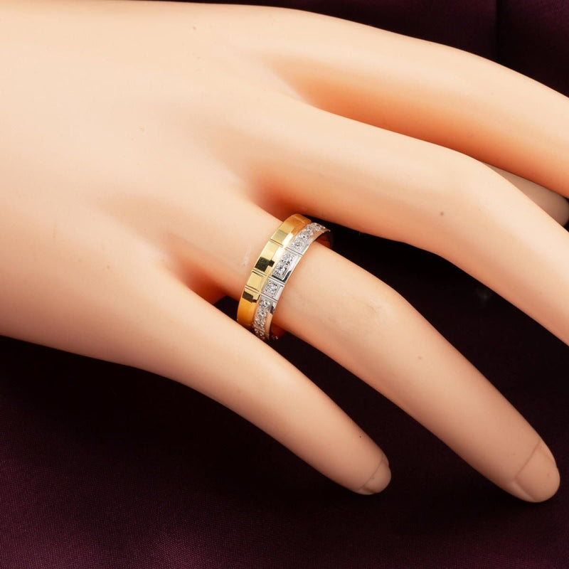 14K Yellow Gold Double Colored Wedding Band Set (6.5 g)