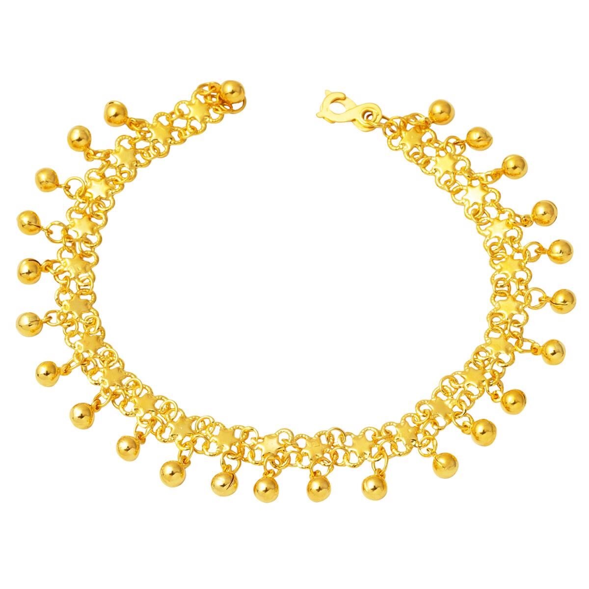 22K Yellow Gold Rattle Bracelet (8.92 g)