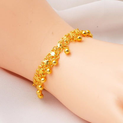 22K Yellow Gold Rattle Bracelet (8.92 g)