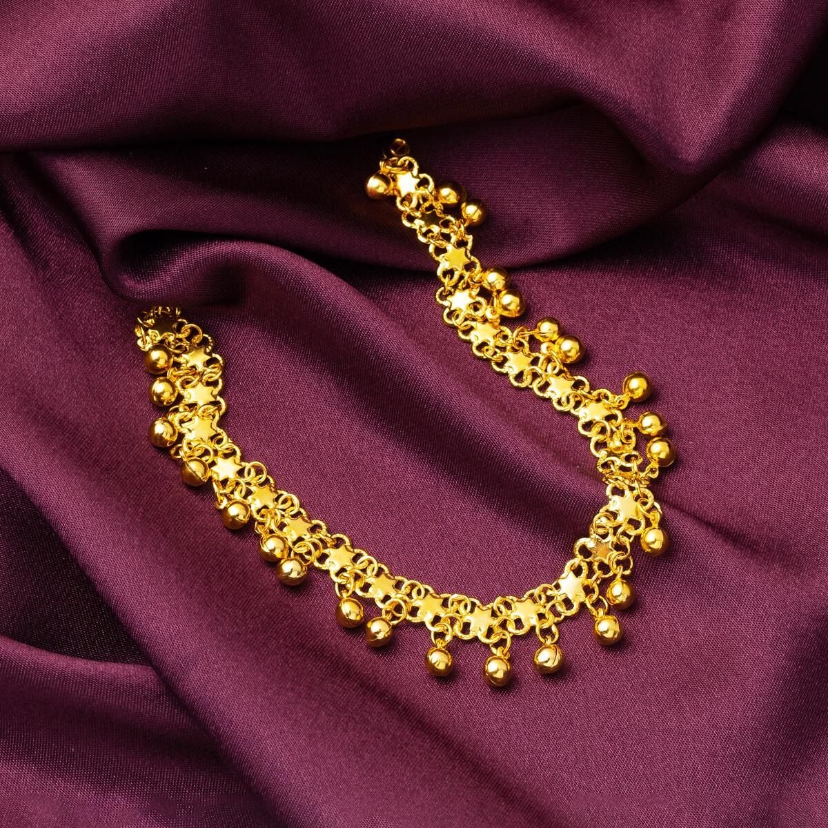 22K Yellow Gold Rattle Bracelet (8.92 g)
