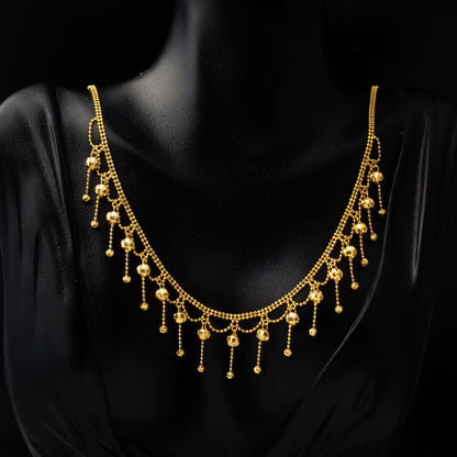 22K Yellow Gold Rattle Jewelry Set