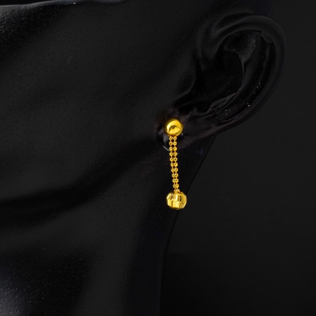 22K Yellow Gold Rattle Jewelry Set