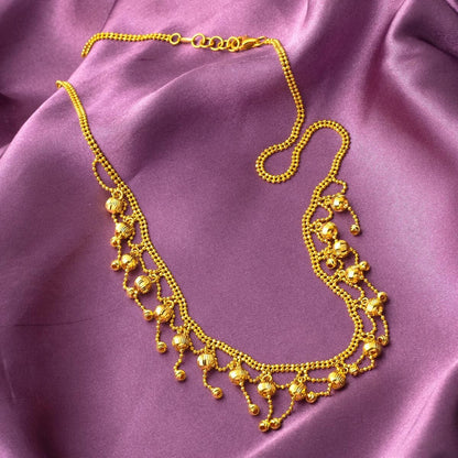 22K Yellow Gold Rattle Jewelry Set