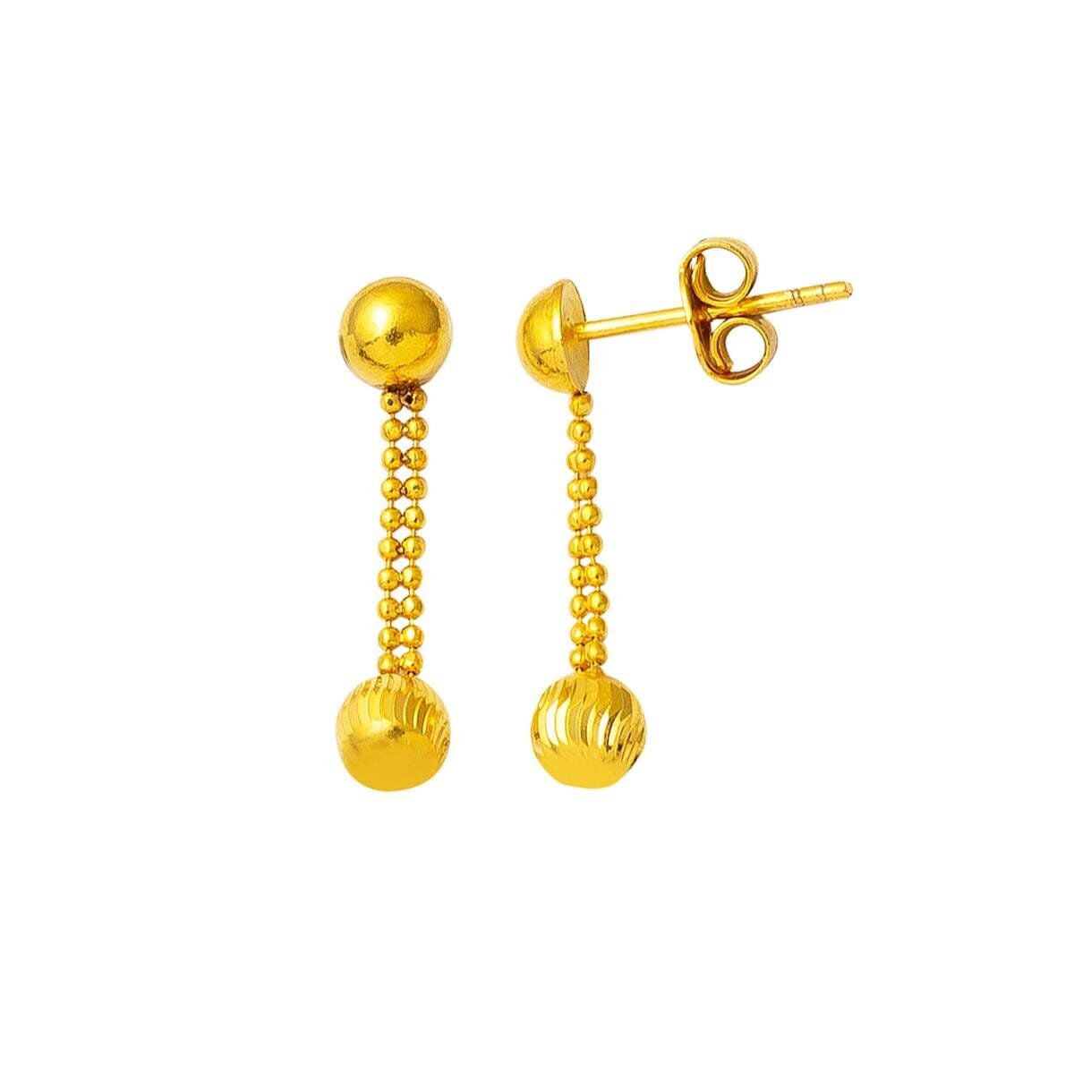 22K Yellow Gold Rattle Jewelry Set