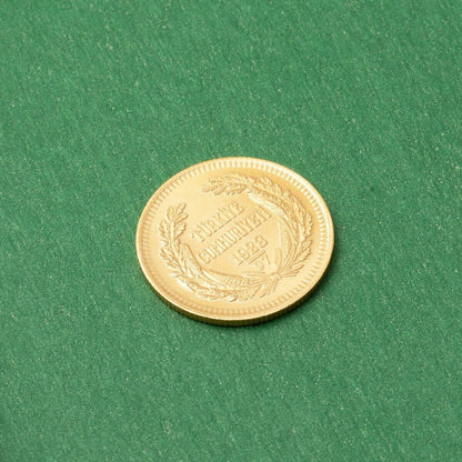 22K Yellow Gold Republic Coin Ata Lira