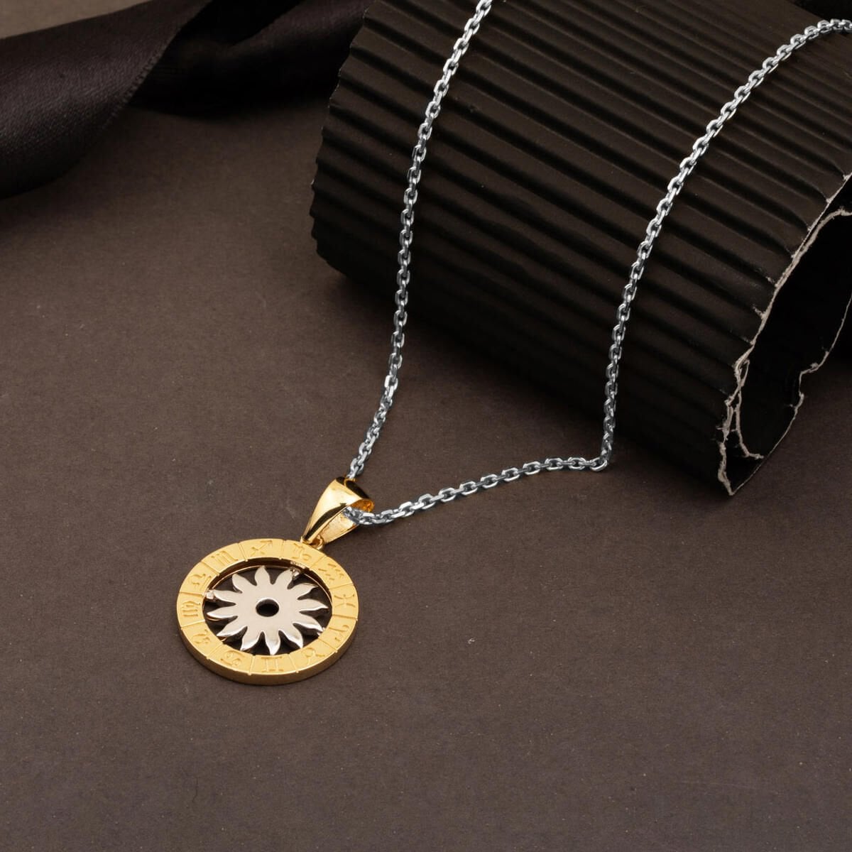 14K Yellow Gold Zodiac Symbol Pendant