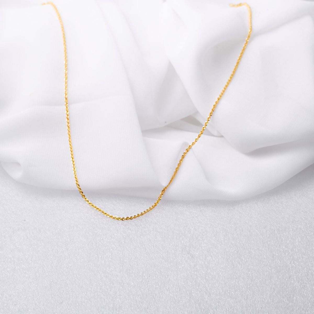 14K Yellow Gold 1 Meter Rope Chain