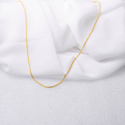14K Yellow Gold 1 Meter Rope Chain