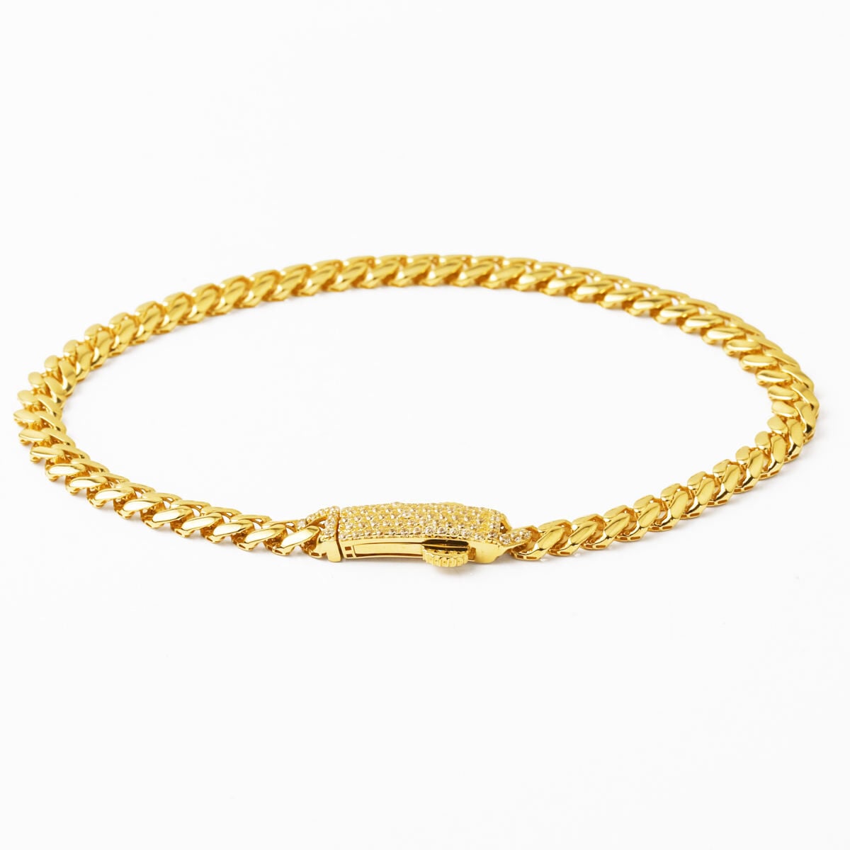 14K Yellow Gold Women's Curb Bracelet