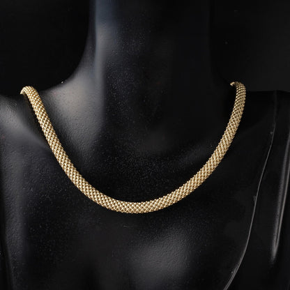 14K Yellow Gold Jessica Woven Chain Jewelry Set