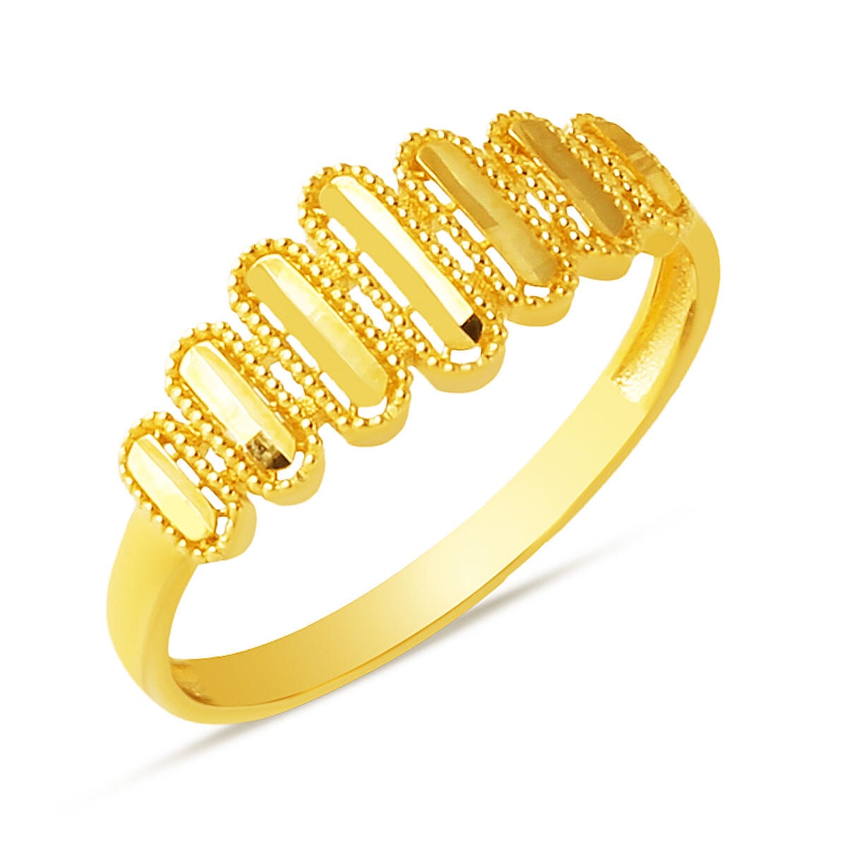 14K Yellow Gold Hand Engraved Ring (1.77 g)