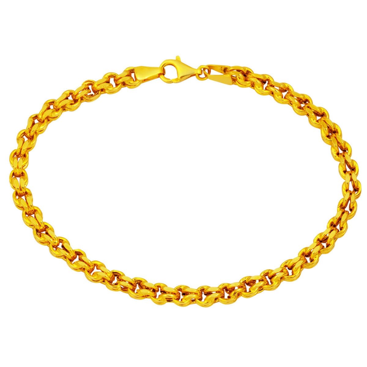 14K Yellow Gold Guverse Chain Unisex Bracelet