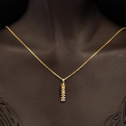 14K Yellow Gold Spiral Cubic Zirconia Jewelry Set