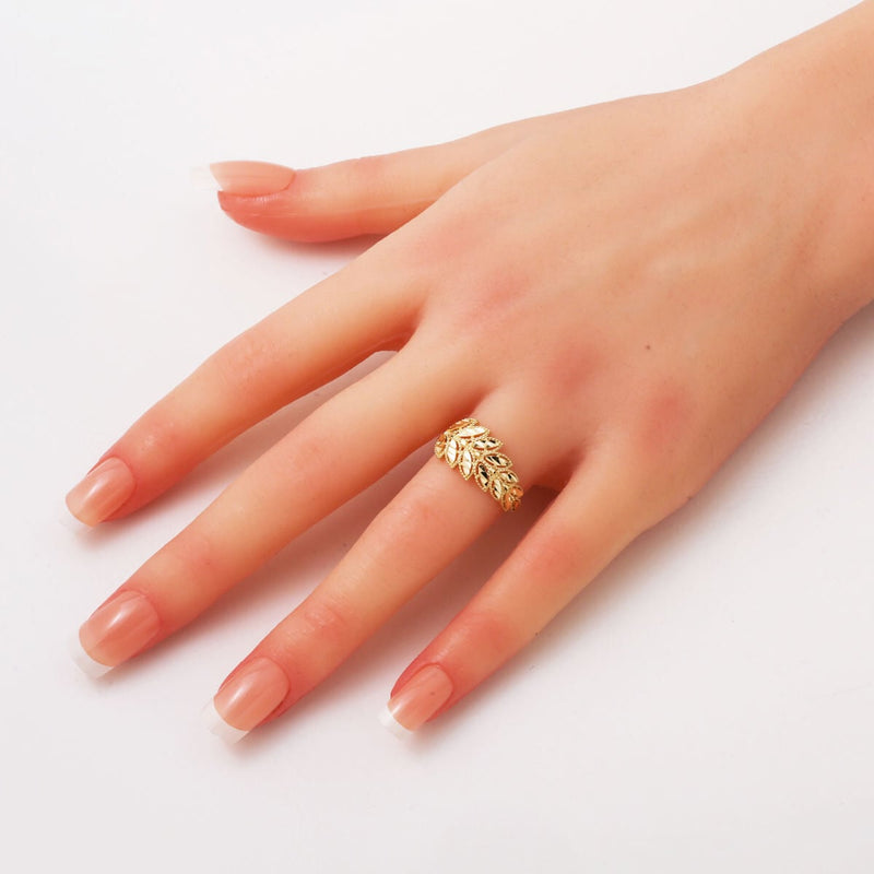 14K Yellow Gold Wheat Women's Ring