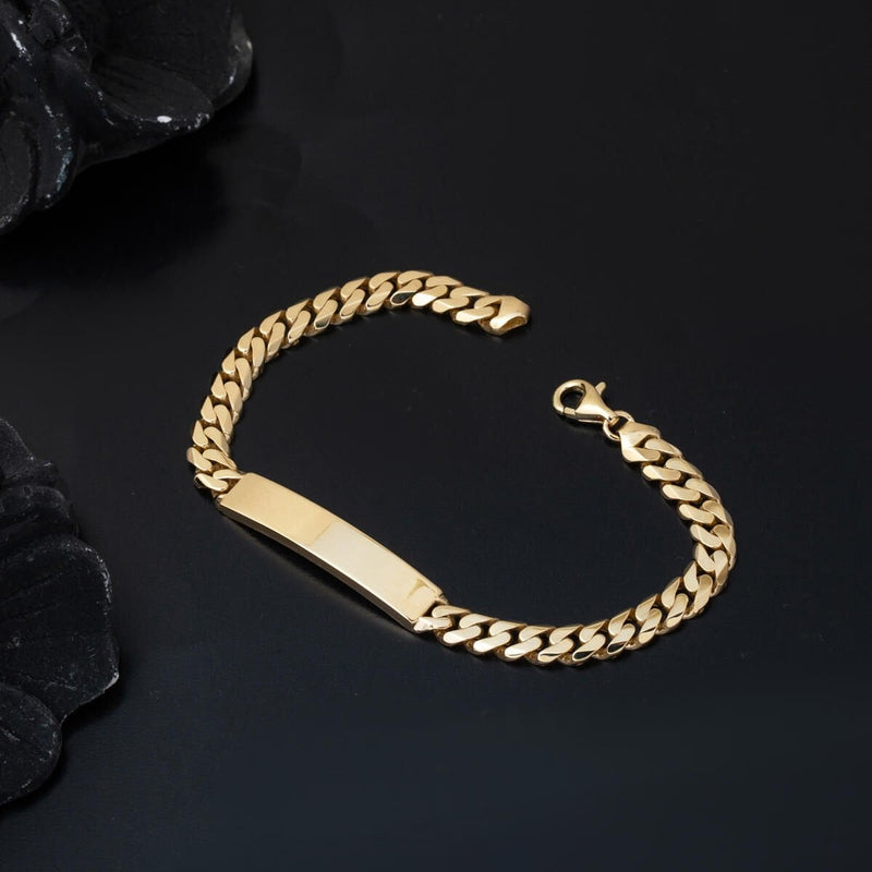 14K Yellow Gold Personalized Name Children's Bracelet