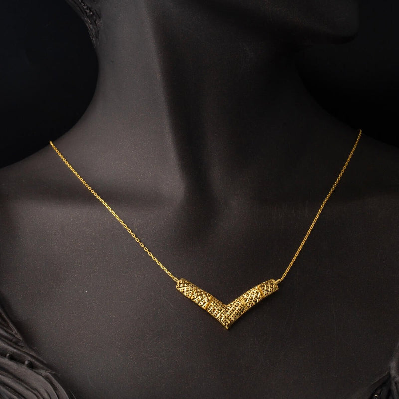 22K Yellow Gold Minimalist Women's Jewelry Set