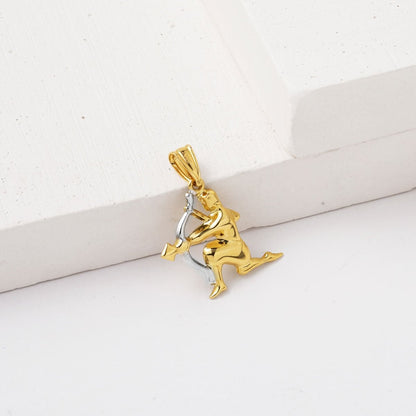 14K Yellow Gold Sagittarius Zodiac Necklace