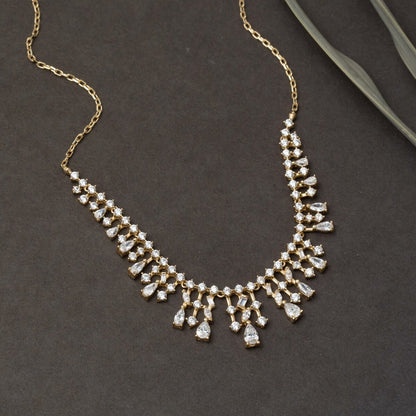 14K Yellow Gold Teardrop Cubic Zirconia 3-Piece Set