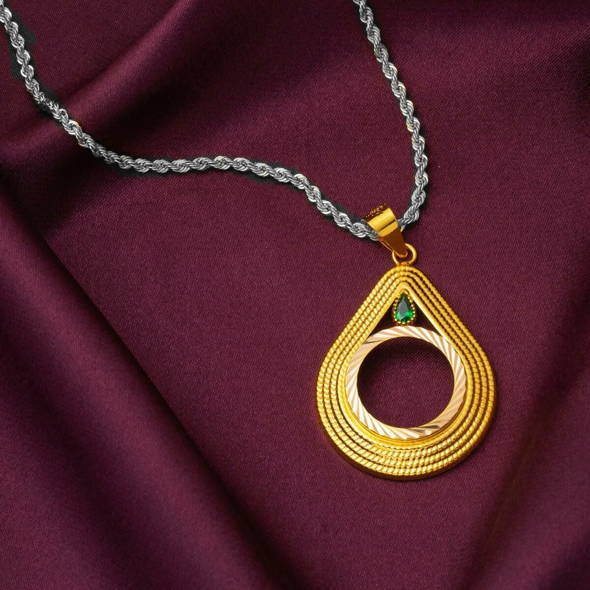 14K Yellow Gold Teardrop Quarter Coin Bezel (2.22 g)