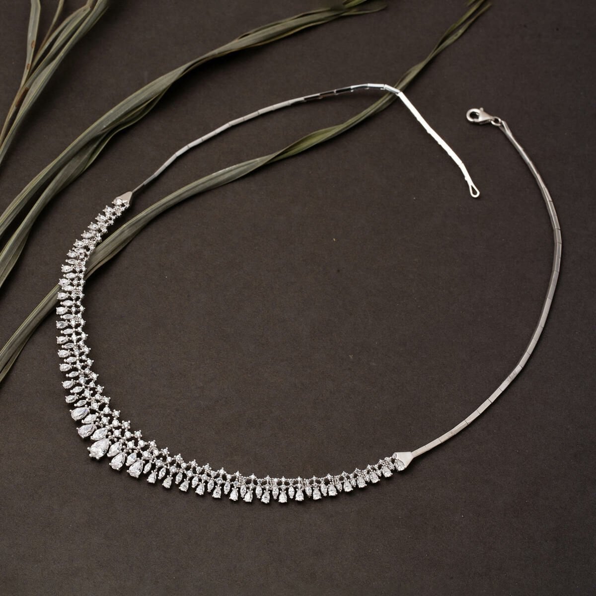 14K White Gold Teardrop Cubic Zirconia 3-Piece Set (26.01 g)