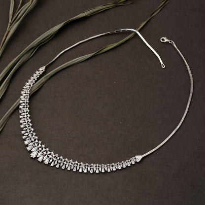 14K White Gold Teardrop Cubic Zirconia 3-Piece Set (26.01 g)