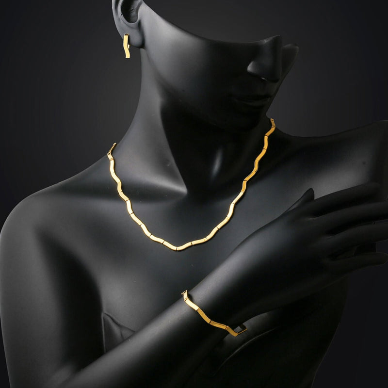 14K Yellow Gold Ajda Wedding Set