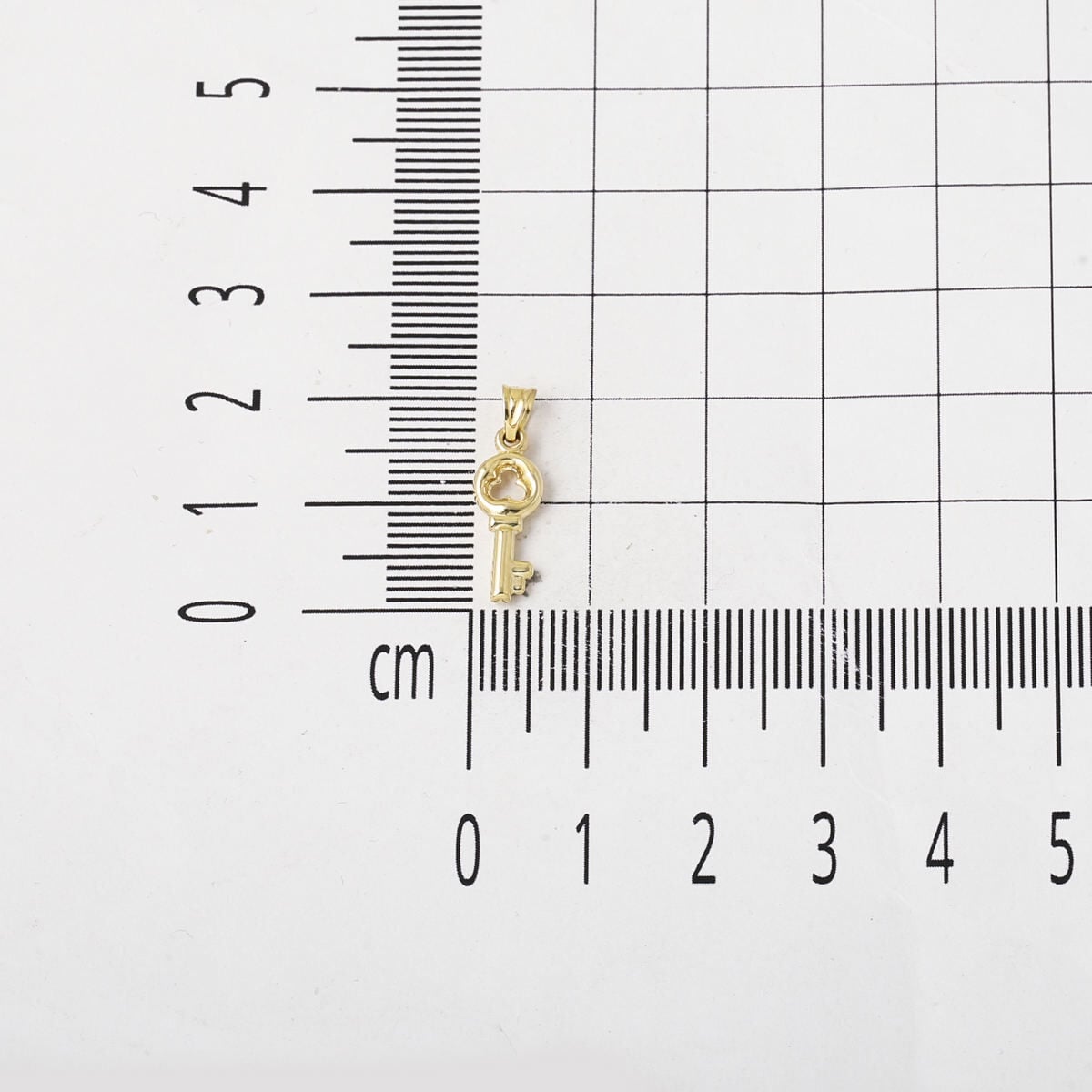 14K Yellow Gold Key Necklace