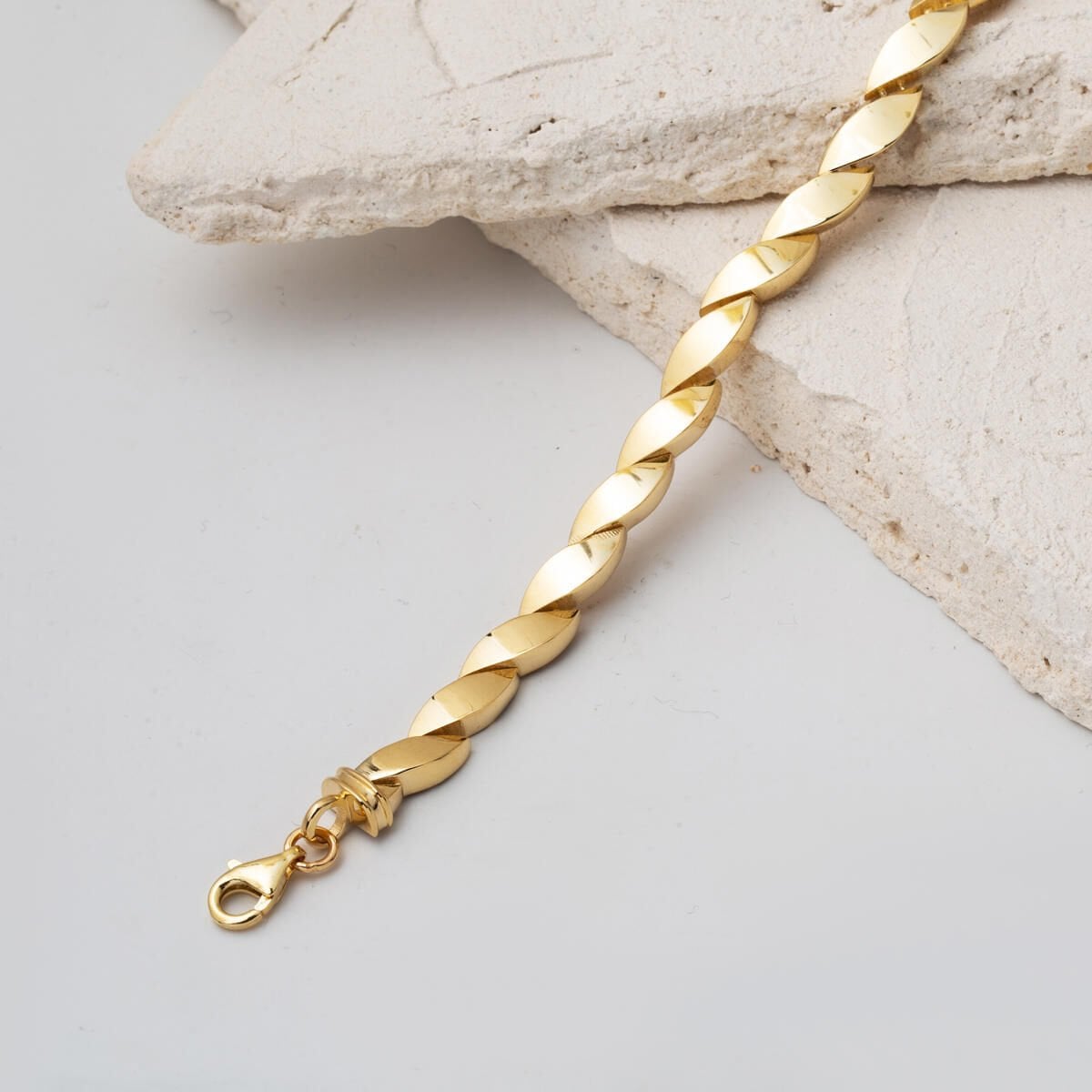 14K Yellow Gold Spiral Bracelet