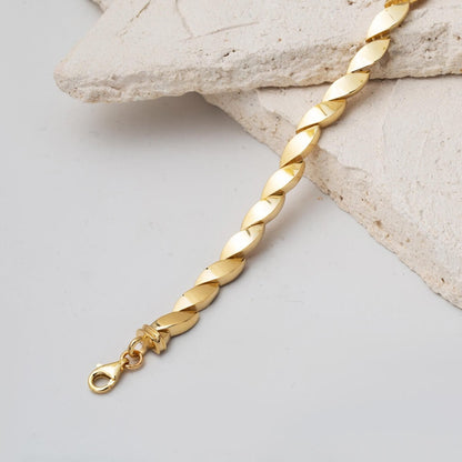 14K Yellow Gold Spiral Bracelet