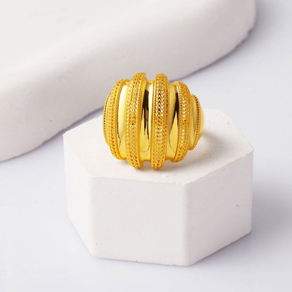 14K Yellow Gold Nazen Ring