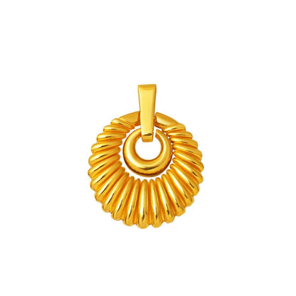 22K Yellow Gold Seashell Pendant