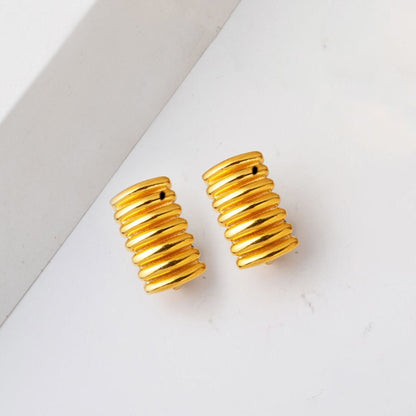 22K Yellow Gold Seashell Earrings