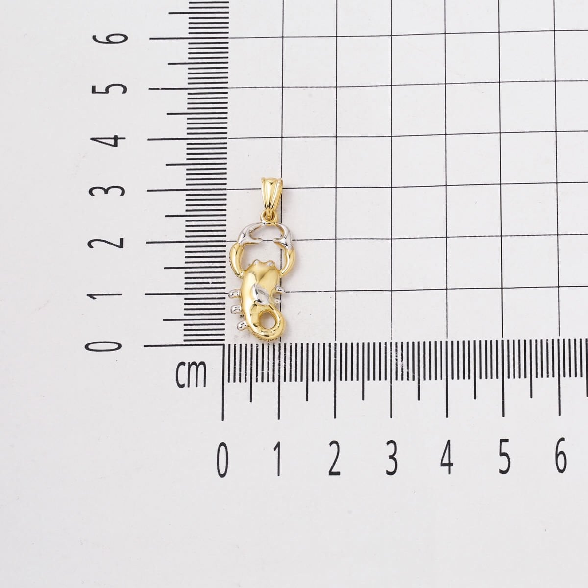 14K Yellow Gold Scorpio Zodiac Pendant