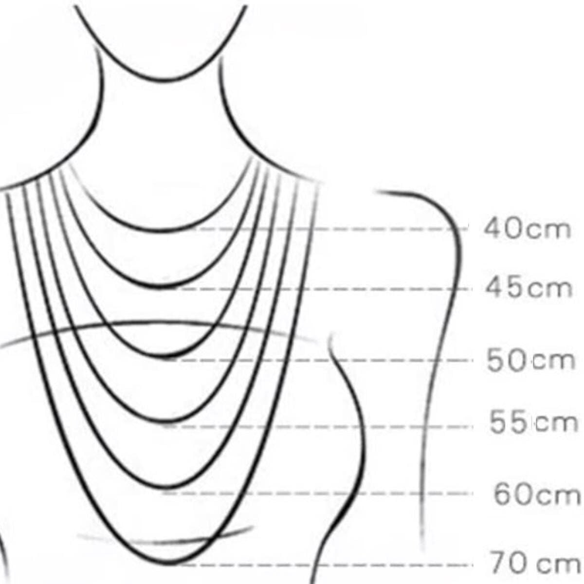 22K Yellow Gold Rolo Hoop Chain 45 cm