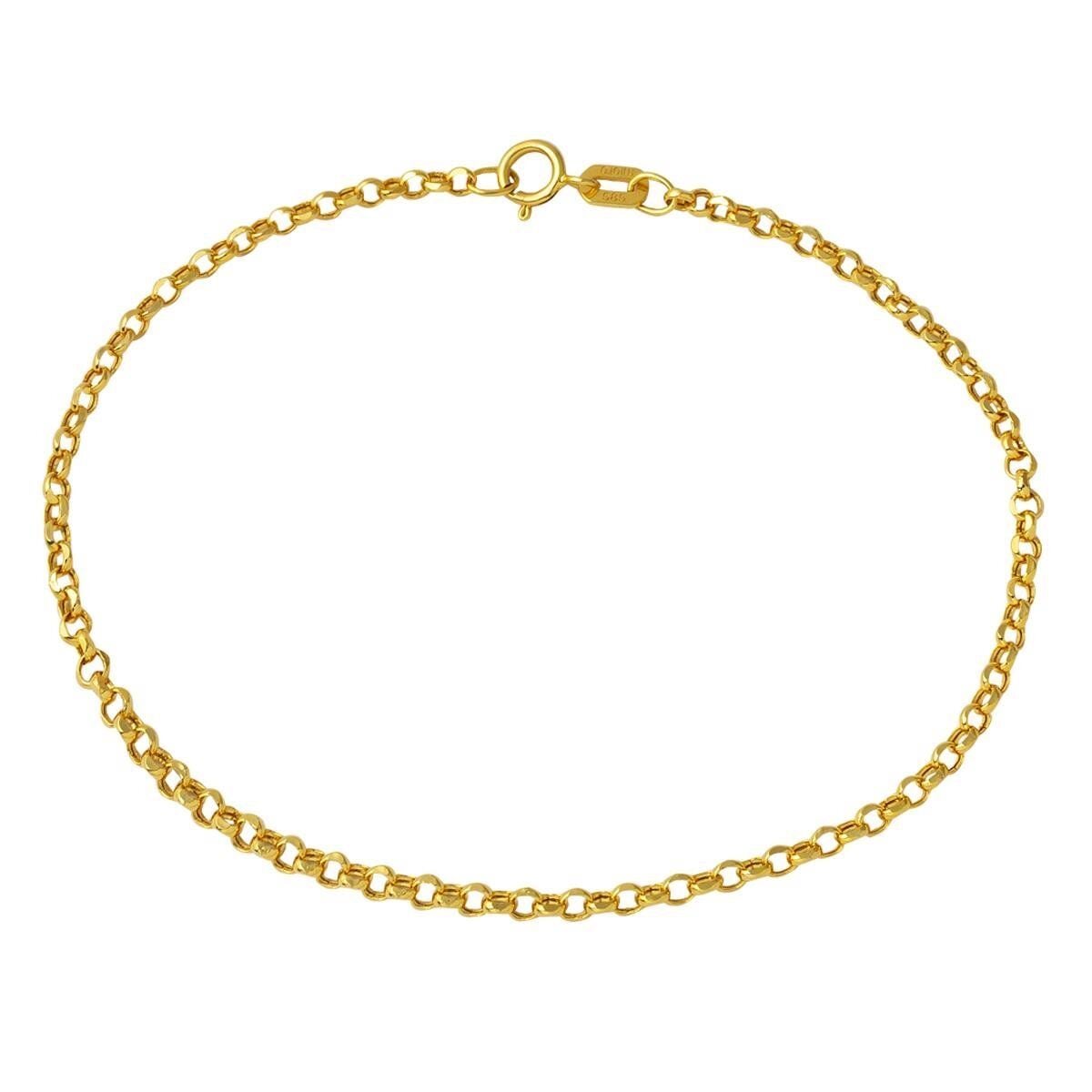 14K Yellow Gold Rolo Chain Bracelet