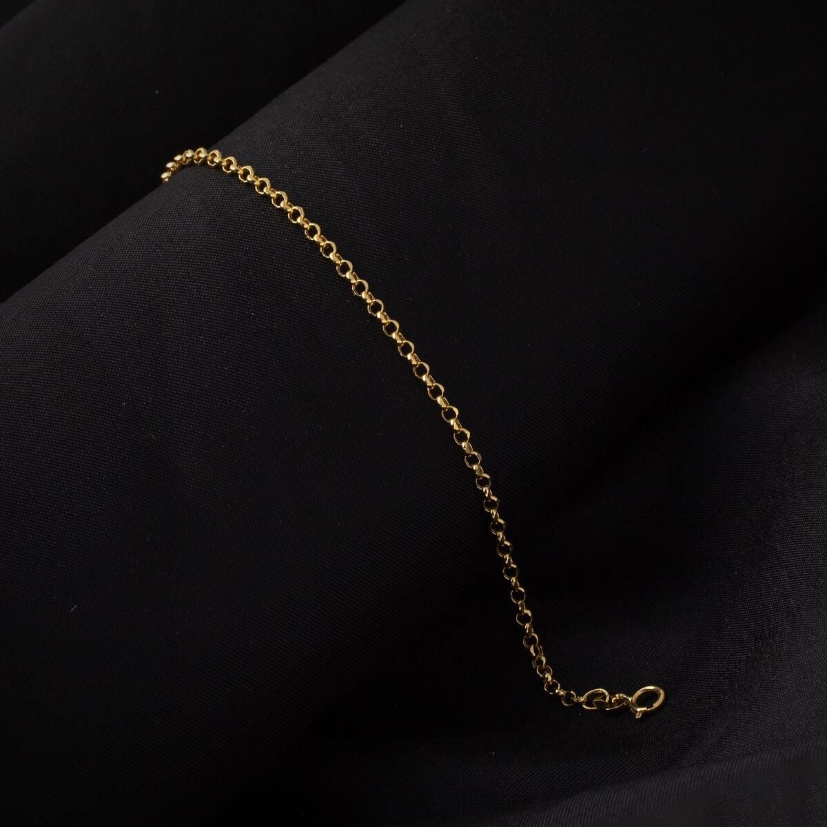14K Yellow Gold Rolo Chain Bracelet