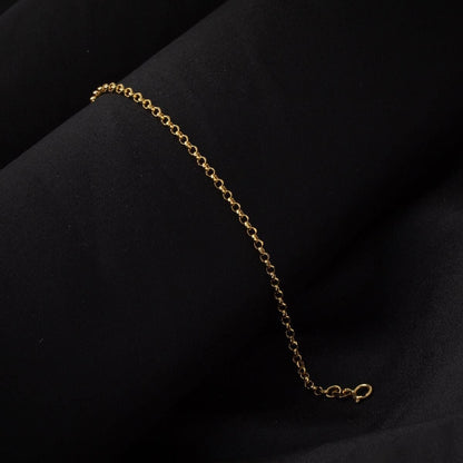 14K Yellow Gold Rolo Chain Bracelet